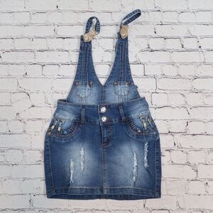 Silver‎ Diva Overall Denim  Skirt Women Size 7